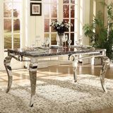 Modern Simple Design Glass Dining Table with Chairs