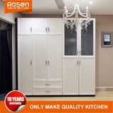 Hinged Glass Design Wardrobes in Bedroom Online