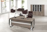 L Shape Silver Pine Wooden Executive Office Table of High Quality (HY-NNH-JT04)