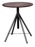 Industrial Metal Restaurant Wooden Vintage Swivel Dining Table