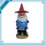 Large Garden Gnome Holding Solar Lantern Light Figurine Home Decor Statue 17