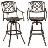 Cast Aluminum Outdoor Furniture Bar Stool Nice Patio Furniture