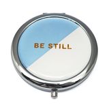 Customized Zinc Alloy Round Pocket Mirror for America Souvenir