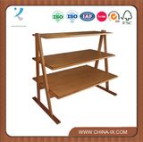 Wooden a-Frame Three Level Display Table