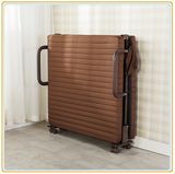 Folding Bed with Adjustable Headrest Thick Mattress