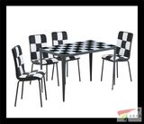 Sports fashion glass dining set