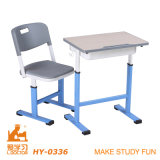 Gray Height Adjustable Study Table for Students