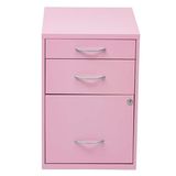 3 Drawer Metal File Cabinet with Lock for Office