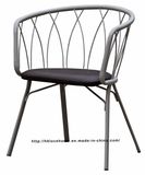 Modern Metal Dining Restaurant Wire Upholstered Chair