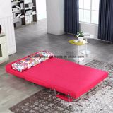 Living Room 3 Seater Fabric Cover Foam Folding Sofa Bed with Arms