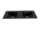 Tempered Glass Double Sink/ Double Glass Basin