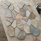 Natural Yellow Slate Tile Garden Patio Paving Flagstone