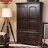 Solid Wood Bedroom Wardrobe Closet Manufacture (GSP18-005)