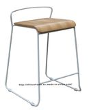 Modern Metal Restaurant Furniture Wooden Counter Bar Stools