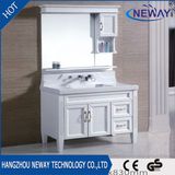 Floor Standing Solid Wood Bathroom Furniture White Design
