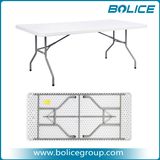 6.6FT Rectangle Plastic Table with 1PC Top