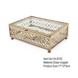 China Latest Fashion Decoration Glass Jewelry Box for Wedding