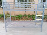 Metal Twin Sleeper Bunk Bed with Wooden Step/Metal Single Bunk Bed