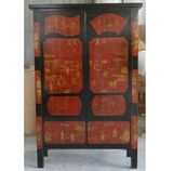 Antique Painted Chinese Wardrobe Lwa147