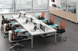 6 Seater Straight Office Computer Desk with Partition