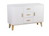 Wood Storage Cabinet with Drawers