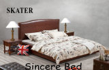 A10 American Style Bedroom Fabric Bed Leather Bed