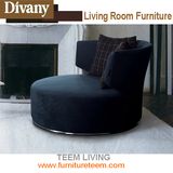 Modern Home Furniture Living Room Fabric Round Sofa Chair