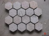 G682 Yellow Granite Honeycomb Shape Cobblestone for Driveway Paving