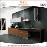 Flat Pack High Gloss Wood Veneer Kitchen Cabinet