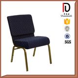 Black Stackable Steel Metal Church Auditorium Chair Br-J005