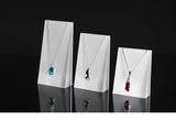 Frosted Clear Acrylic Necklace Pendant Display Holder Props