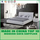 Modern Home Furniture Leather Bedroom Double Bed