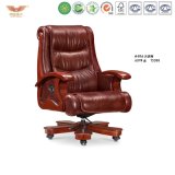 Office Furniture Luxury Wooden Executive Leather Chair (A-016)