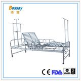 Adjustable Bed with Two Cranks Hospital Manual Bed