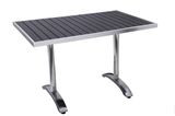 Patio Furniture Aluminum Plastic Wood Dining Table (PWT-15504-S)