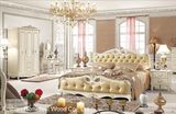 French Antique Wooden King Size Bedroom Set (HF-MG023)