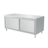 Star Kitchen Equipment Stainless Steel Storage Cabinet with Two Sliding Doors (C02-A01)