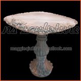 Square Omate Acanthus Marble Table Mt1702