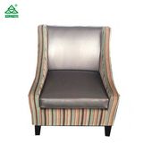 Fabric Single Couch Chair Indoor, Dark Color One Seater Sofa Chair
