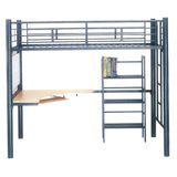 High Quality Bedroom Furniture Metal Loft Bunk Bed for Adult