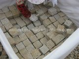 G682 Sunset Yellow Rusty Granite Cube Paving Stone