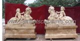 Garden Stone Statue Marble Sculpture with Carved Stone (SY-X1118)
