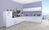 2017 Modern White Lacquer MDF Bathroom Cabinet for European (zz-053)