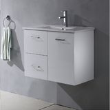 Modern White High Gloss Lacquer Bathroom Cabinet