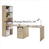 Hot Sale Modern Wooden Bookshelf Combined Study Desk