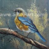 Handmade Bird Oil Paintings for Home Decor