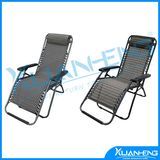 Green Folding Reclining Beach Fabric Deck Chair