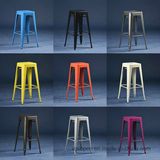Wholesale Vintage Industrial Colorful Metal Tolix H Bar Stool (SP-MC037)
