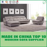 Modular Office Leather Funriture Wooden Sectional L Shape Sofa