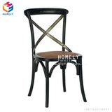 Rental Wedding Cross Back Chair X Back Black Chair Stackable
